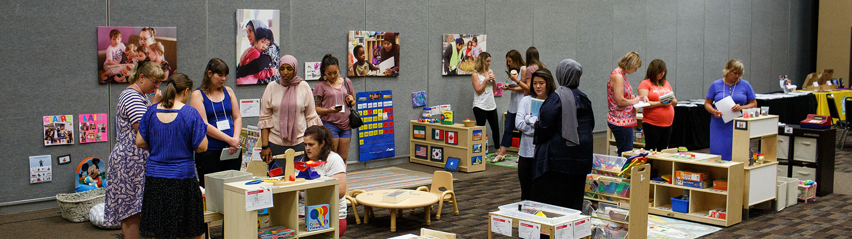 Interactive classroom set up at the institute